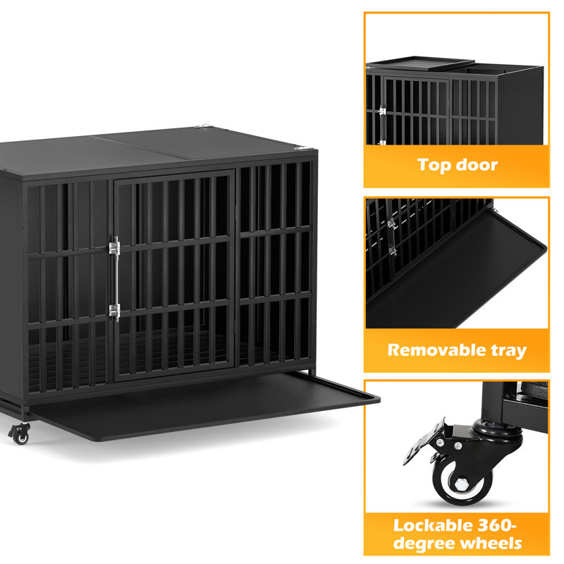 Tucker Murphy Pet™ Dornisha 48" Heavy Duty Dog Crate with SelfLocking
